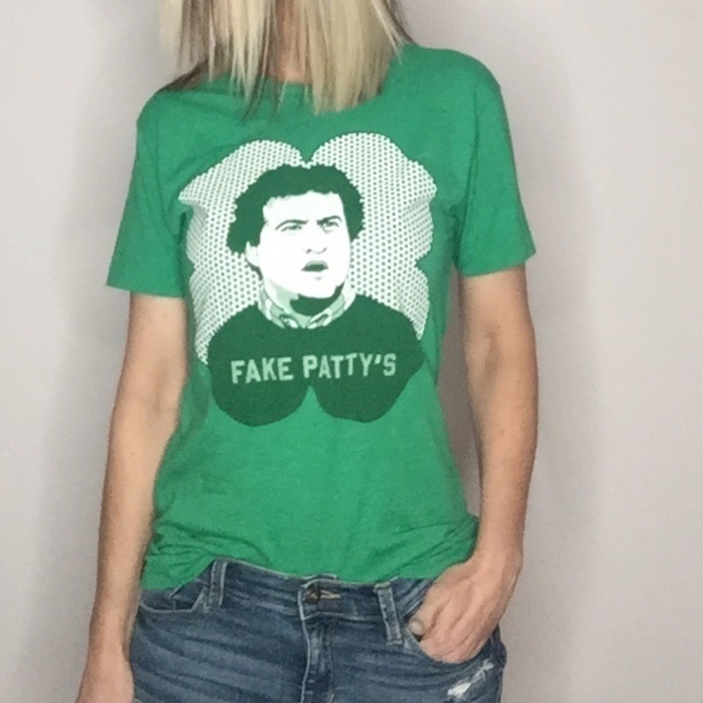 AMERICAN APPAREL | Fake Patty's green graphic tee